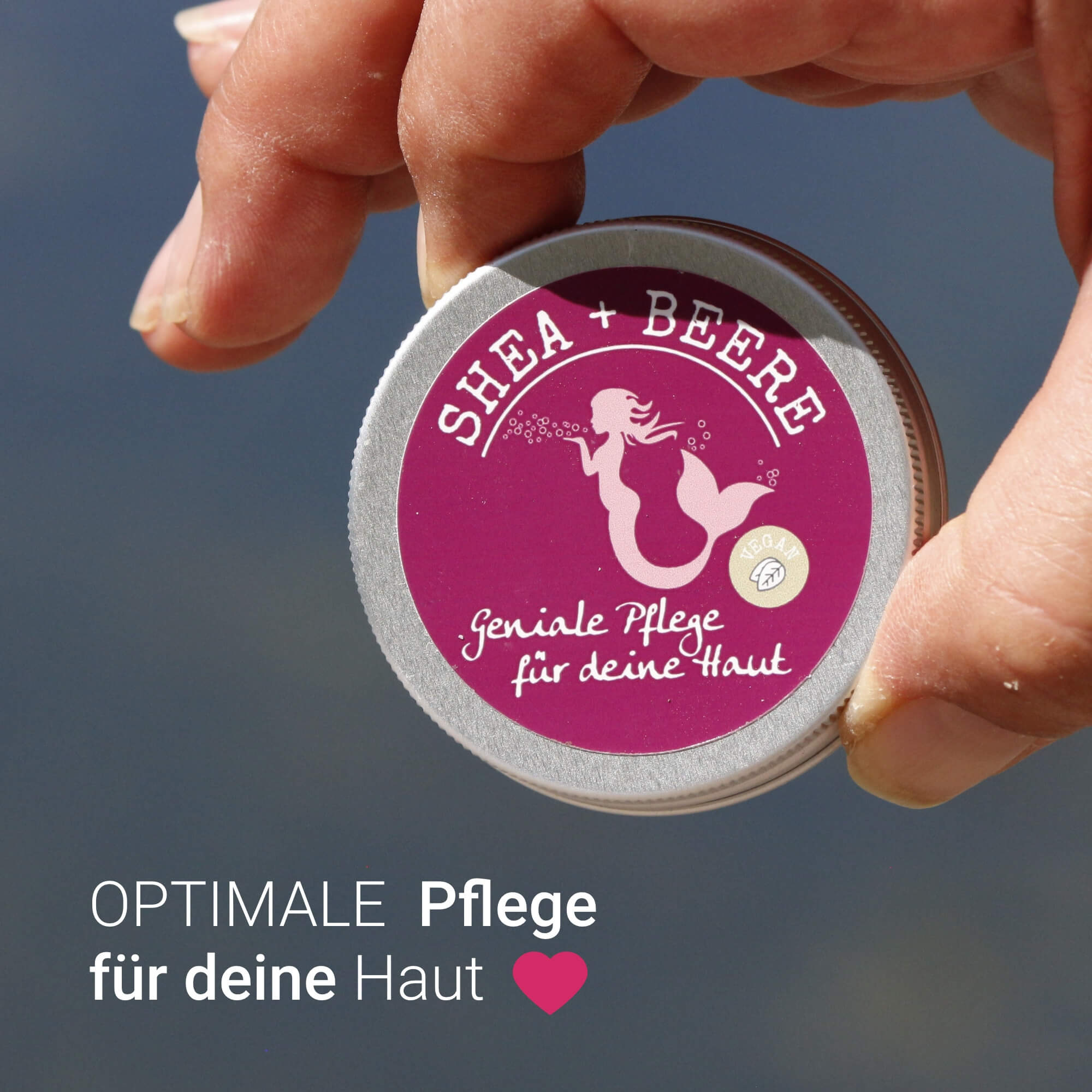 Reichhaltige Pflege mit Bio-Sheabutter für trockene Hautstellen